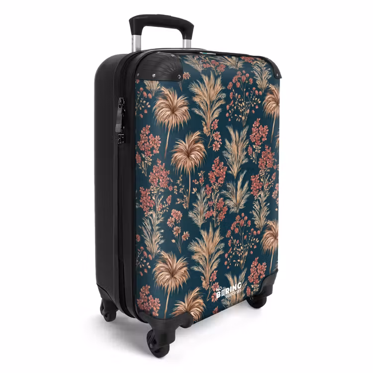 Valise - Botanique - Motif - Bleu — 2