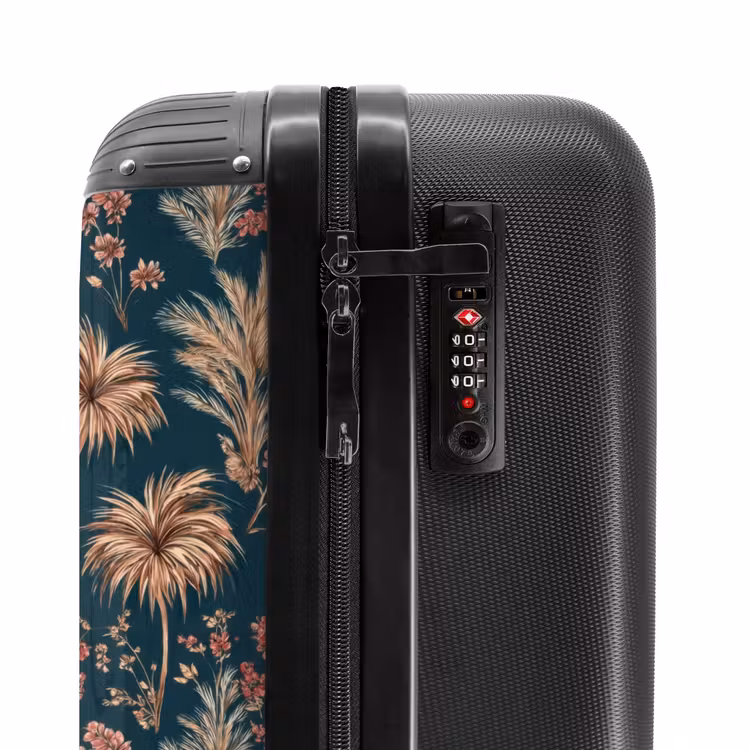 Valise - Botanique - Motif - Bleu — 6