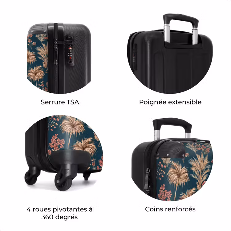 Valise - Botanique - Motif - Bleu — 8