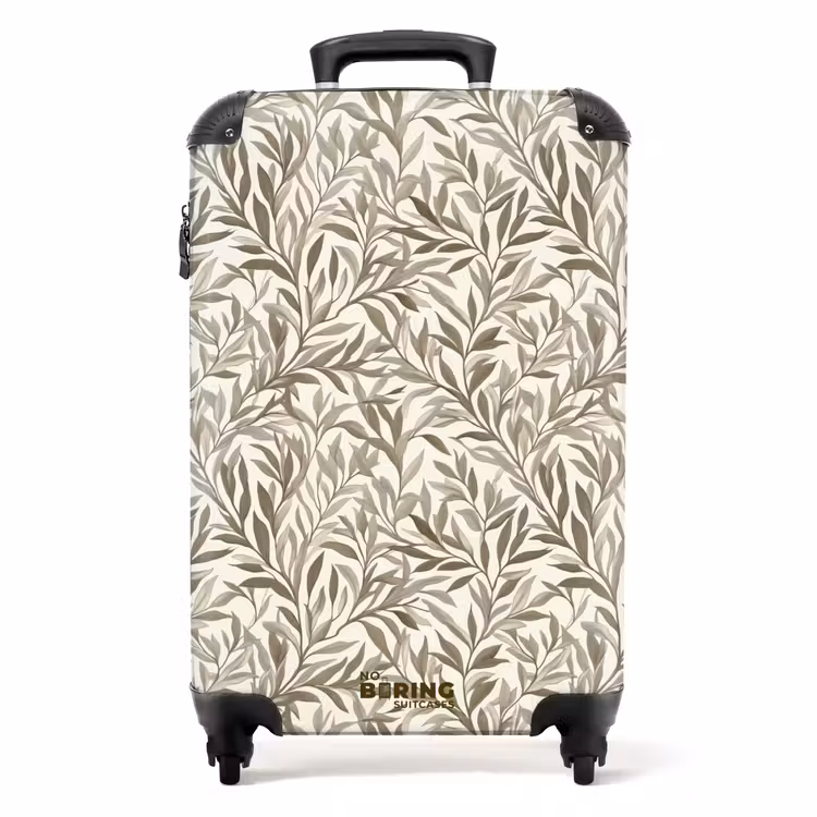 Valise - Branches - Botanique - Taupe — 1
