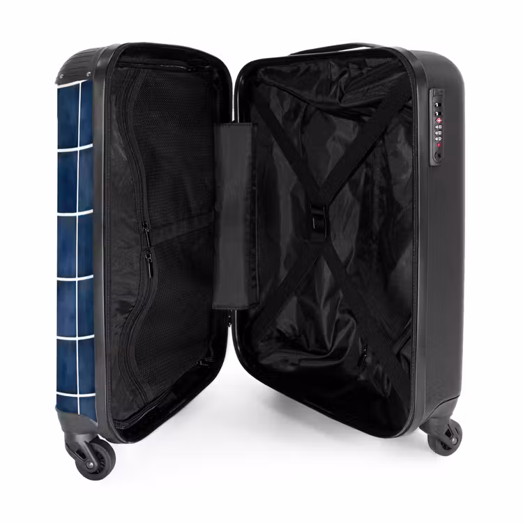 Valise - Carrelage - Moderne - Bleu — 5