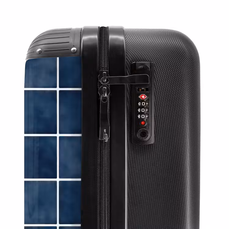 Valise - Carrelage - Moderne - Bleu — 6