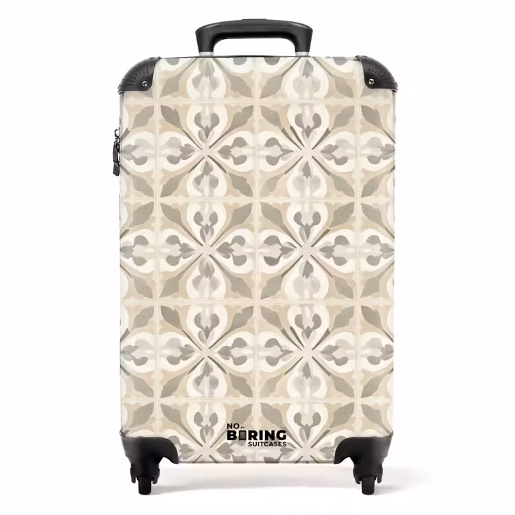 Valise - Carrelage - Motif - Beige — 1
