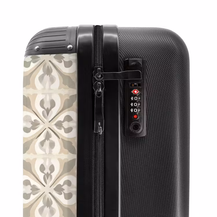 Valise - Carrelage - Motif - Beige — 6