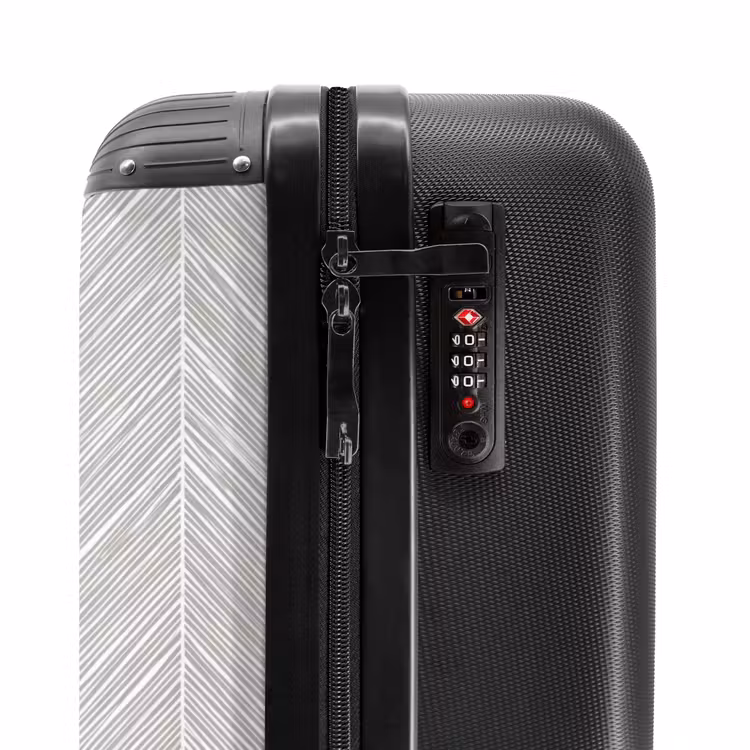 Valise - Classique - Chevrons - Gris — 6