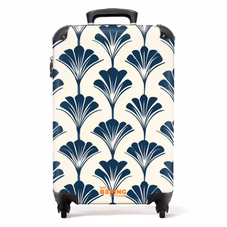 Valise - Classique - Motif - Bleu — 1