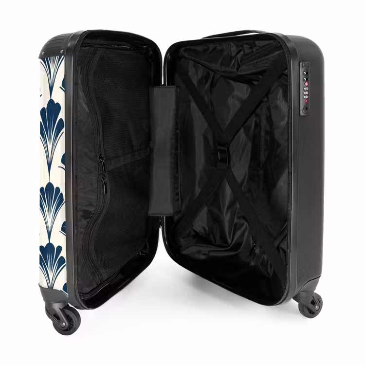 Valise - Classique - Motif - Bleu — 5