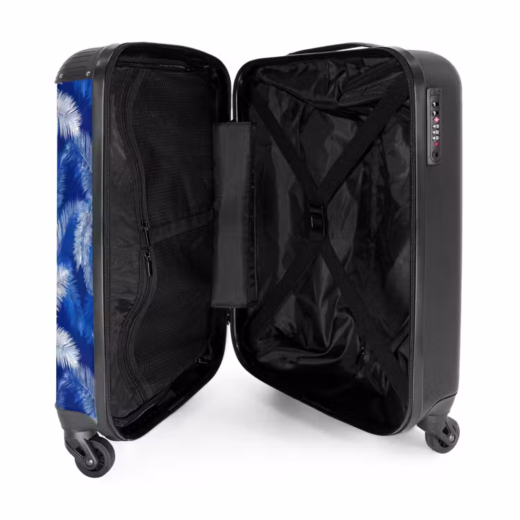 Valise - Feuille de palmier - Motif - Bleu — 5