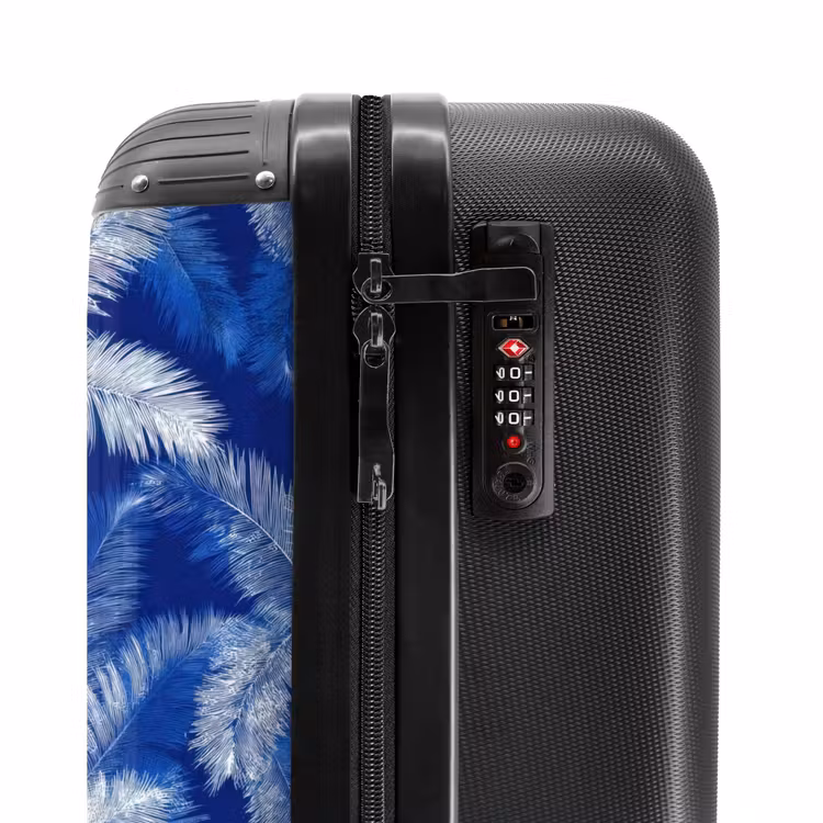 Valise - Feuille de palmier - Motif - Bleu — 6