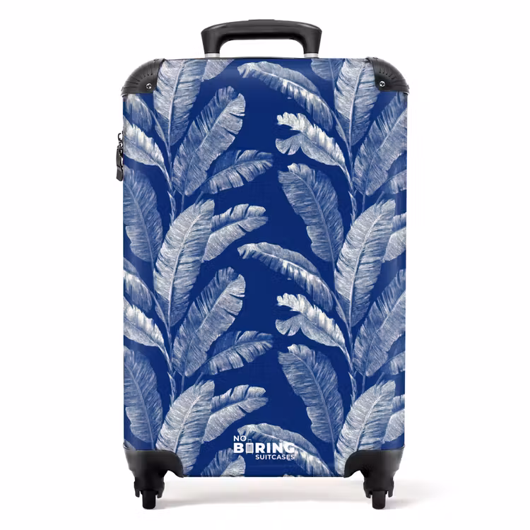 Valise - Feuille - Palmier - Bleu — 1