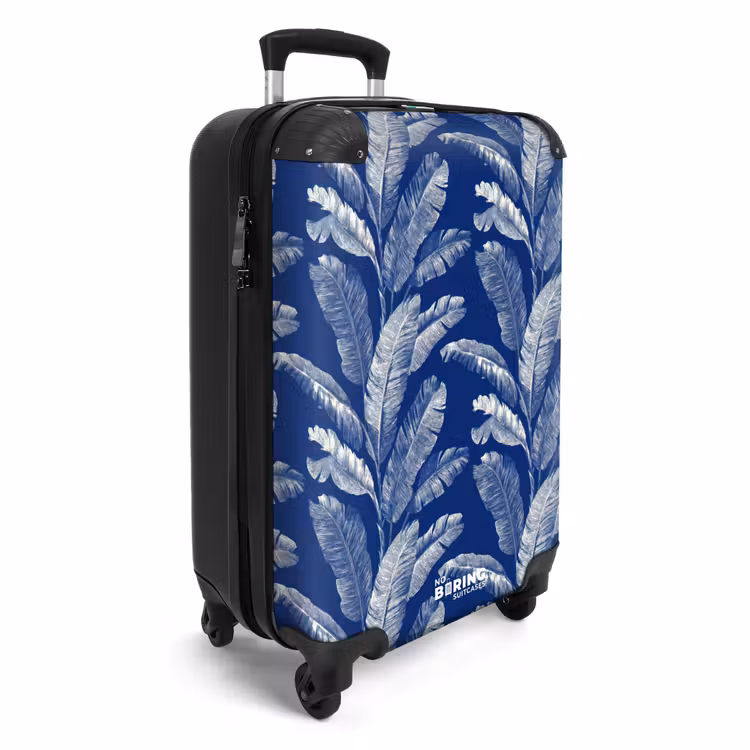 Valise - Feuille - Palmier - Bleu — 2