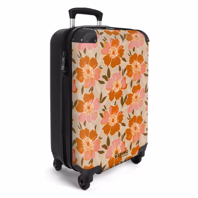 Valise - Fleurs - Motif - Rétro — 2