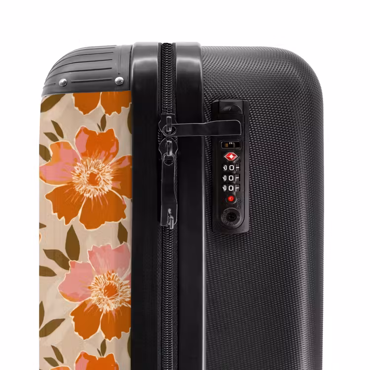 Valise - Fleurs - Motif - Rétro — 6