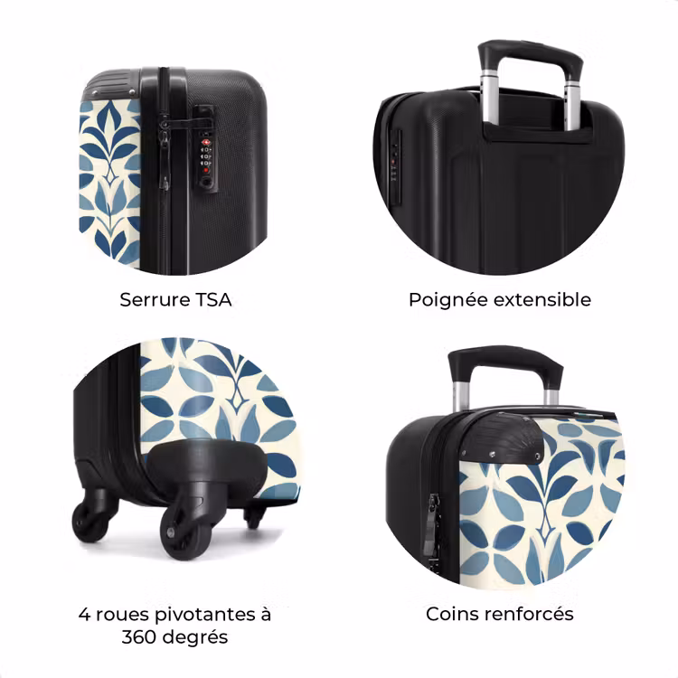 Valise - Flora - Moderne - Bleu — 8