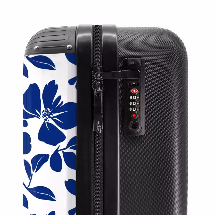 Valise - Floral - Moderne - Bleu — 6