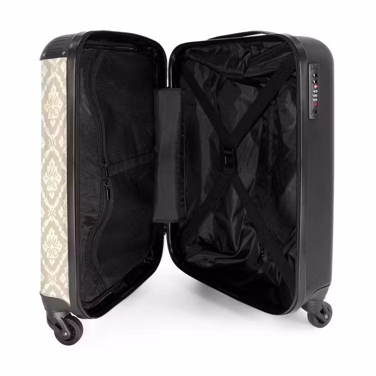 Valise - Floral - Ornement - Beige — 5