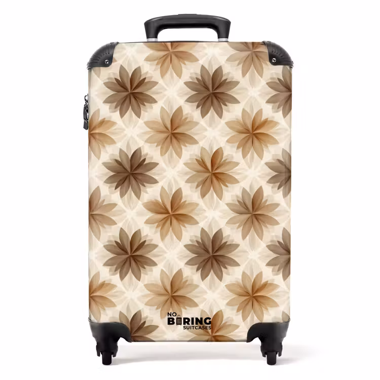Valise - Géographique - Motif - Marron — 1