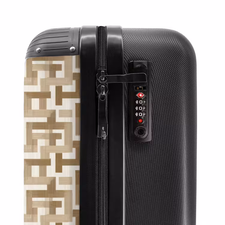 Valise - Géométrique - Rétro - Marron — 6