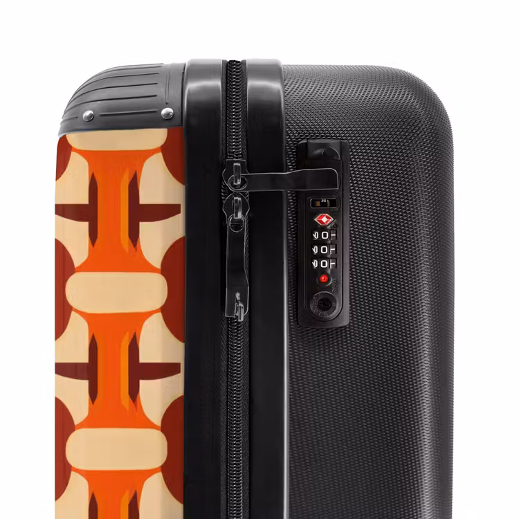 Valise - Géométrique - Rétro - Orange — 6
