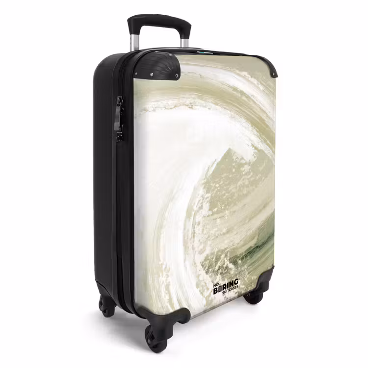 Valise - Abstrait - Coups de pinceau - Vagues - Vert — 2