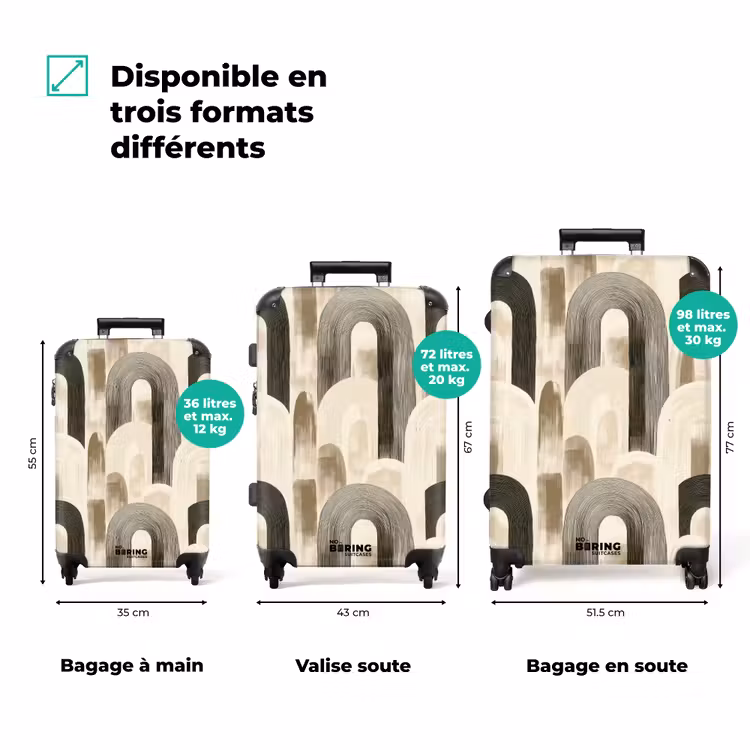 Valise - Abstrait - Motif - Arches — 3