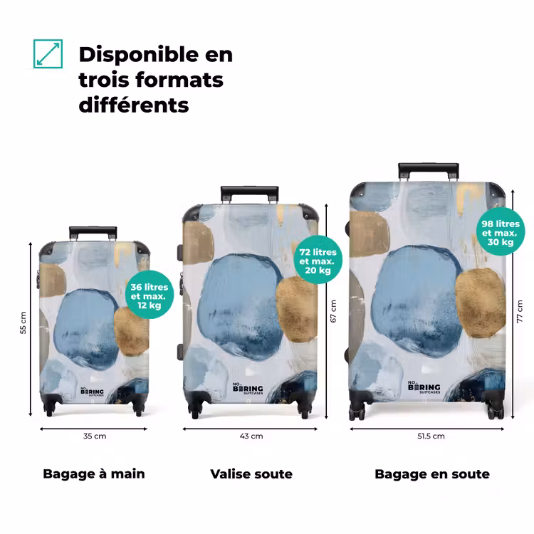 Valise - Abstrait - Or - Formes — 3