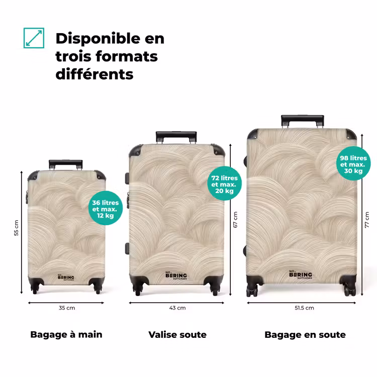 Valise - Arches - Motif - Beige — 3