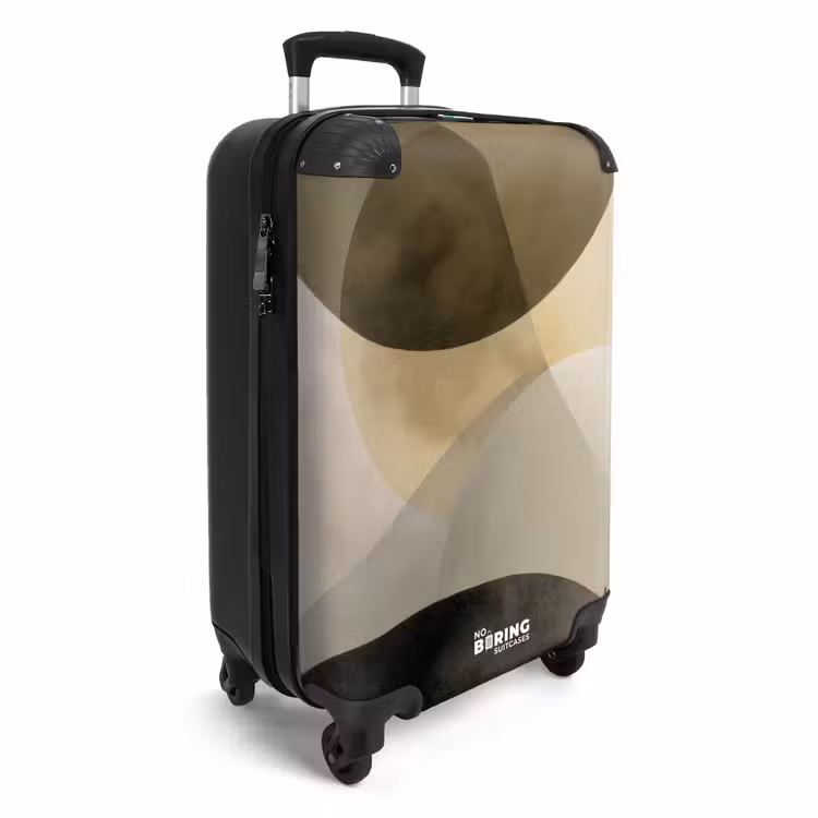 Valise - Avions - Abstrait - Beige - Cercles — 2