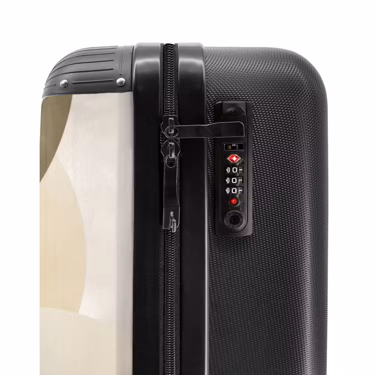 Valise - Avions - Abstrait - Beige - Cercles — 6