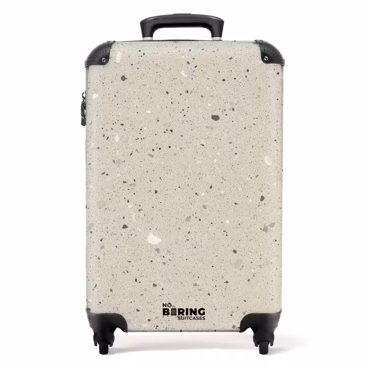Valise - Beige clair - Terrazzo - Gris — 1