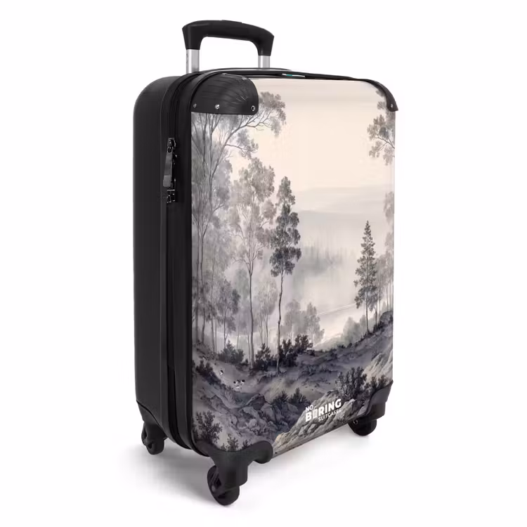Valise - Brume - Paysage de montagne - Illustration — 2