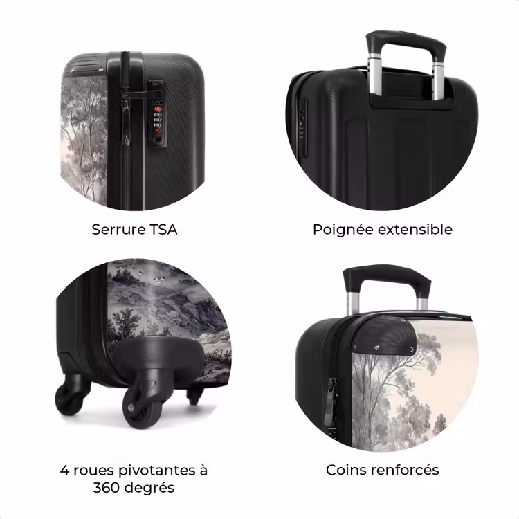 Valise - Brume - Paysage de montagne - Illustration — 8
