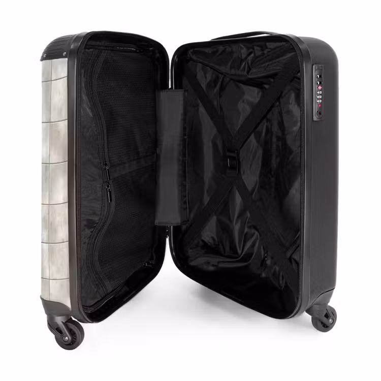 Valise - Carreaux - Naturels - Gris — 5