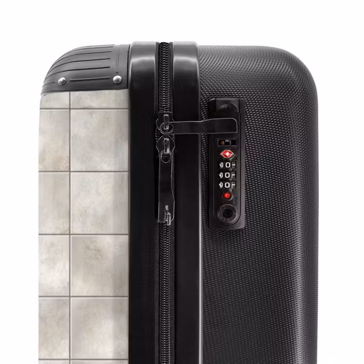 Valise - Carreaux - Naturels - Gris — 6