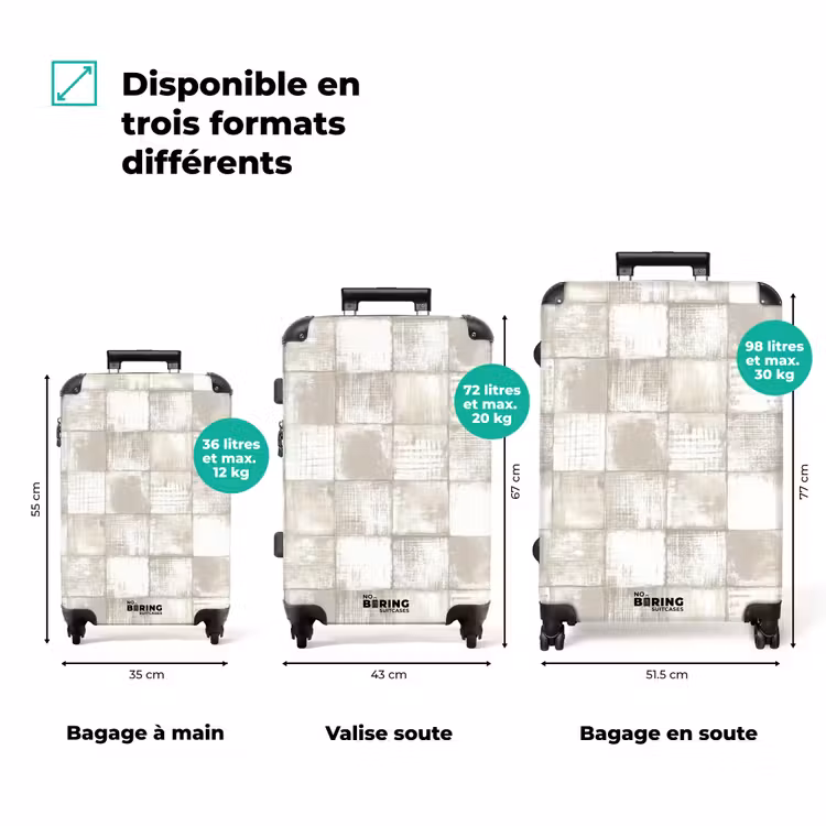 Valise - Carrelage - Motif - Intemporel — 3