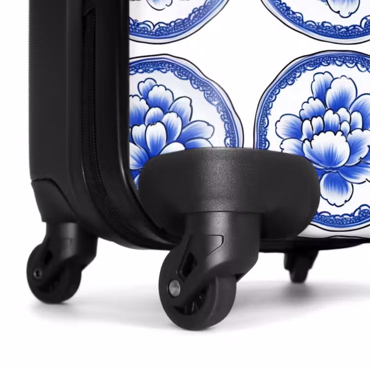 Valise - Cercles - Fleurs - Bleu — 7