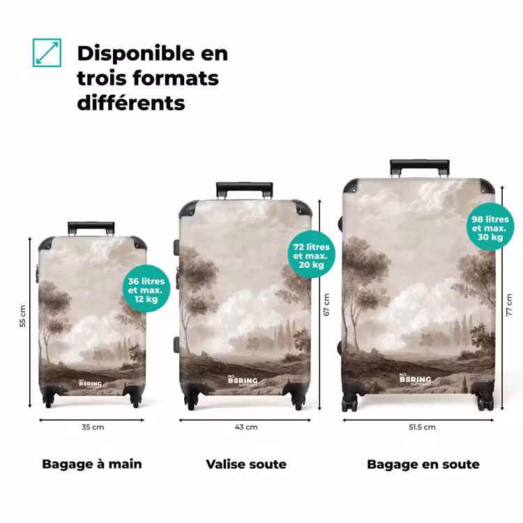 Valise - Classique - Paysage - Neutre — 3