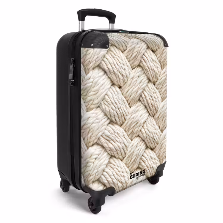 Valise - Corde - Tricotée - Beige — 2