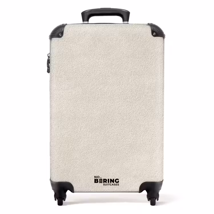 Valise - Couleur sable - Moderne - Lisse — 1