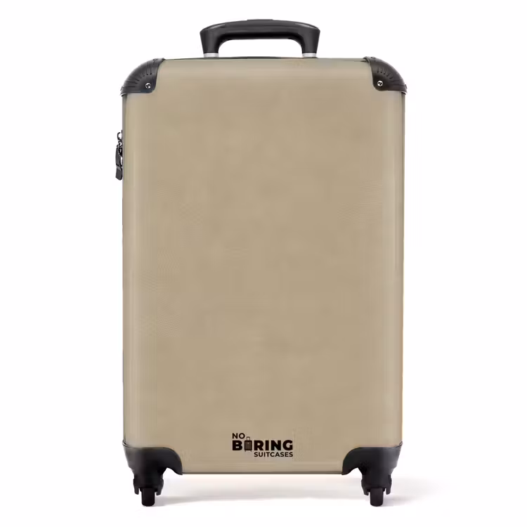 Valise - Couleur sable - Texture granuleuse - Béton — 1