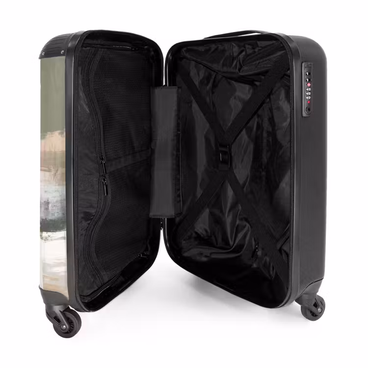 Valise - Coups de pinceau - Abstrait - Tons de terre — 5