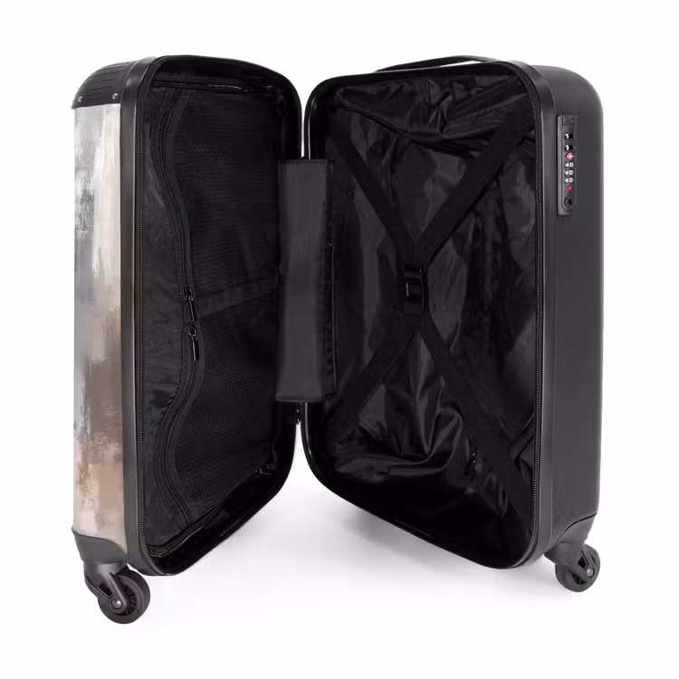 Valise - Coups de pinceau - Peinture - Beige — 5