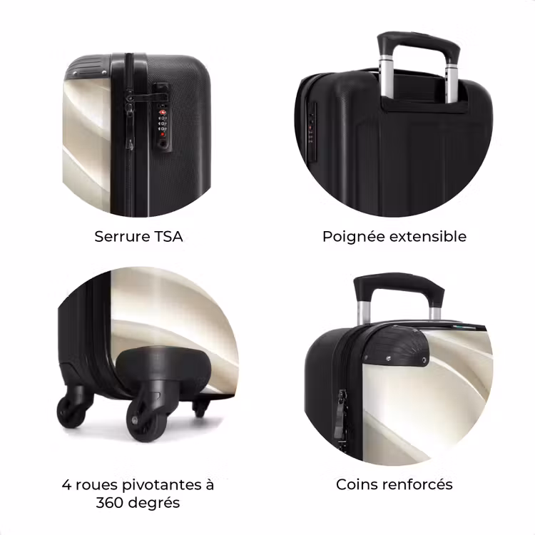 Valise - Diagonal - Vagues - Crème — 8