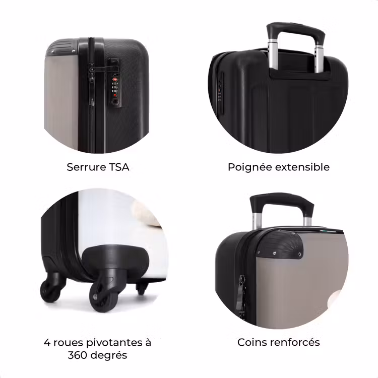Valise - Empilés - Pierres - Gris — 8