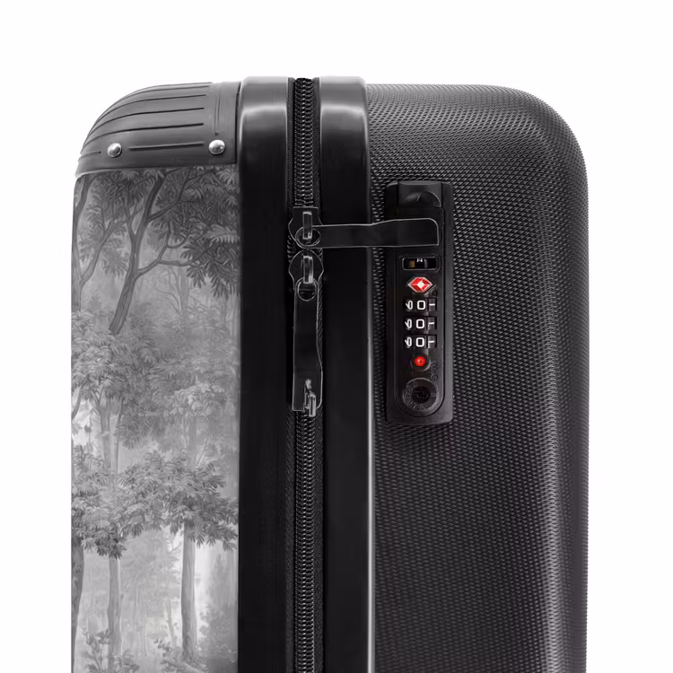 Valise - Forêt - Cerf - Noir - Blanc — 6