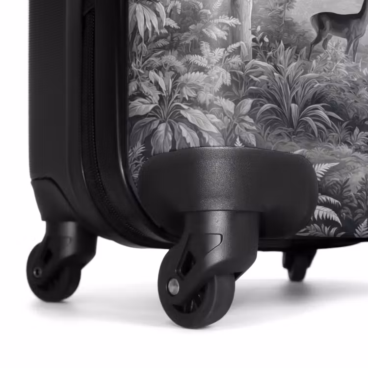 Valise - Forêt - Cerf - Noir - Blanc — 7