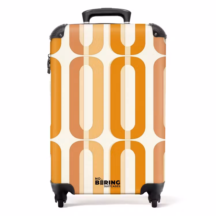 Valise - Forme en U - Rétro - Orange — 1