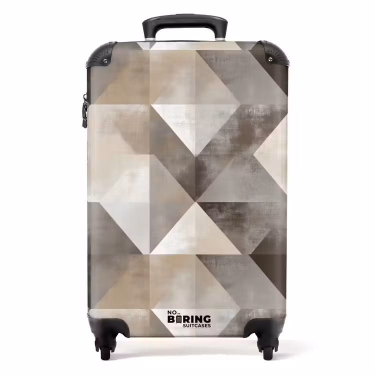 Valise - Géométrique - Motif - Tons de terre — 1