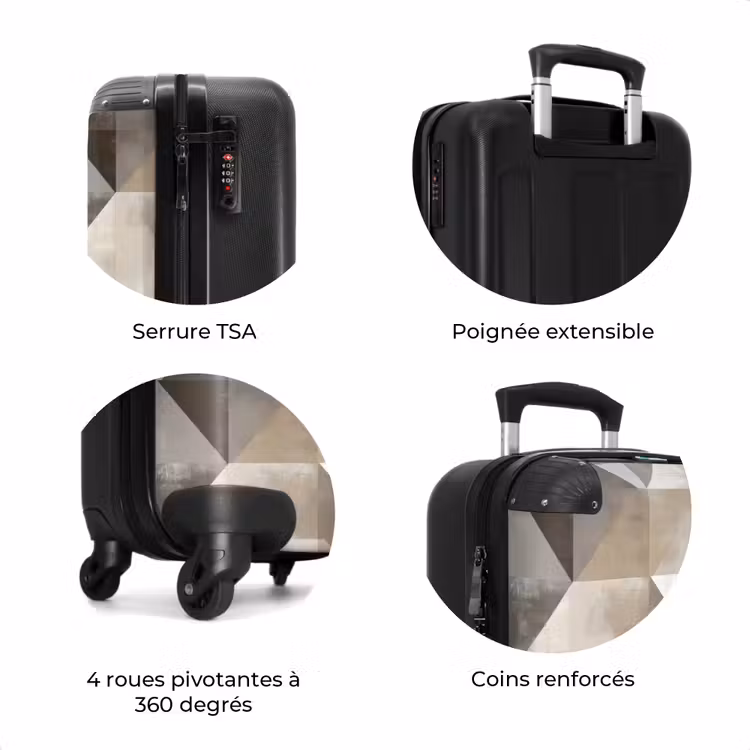 Valise - Géométrique - Motif - Tons de terre — 8