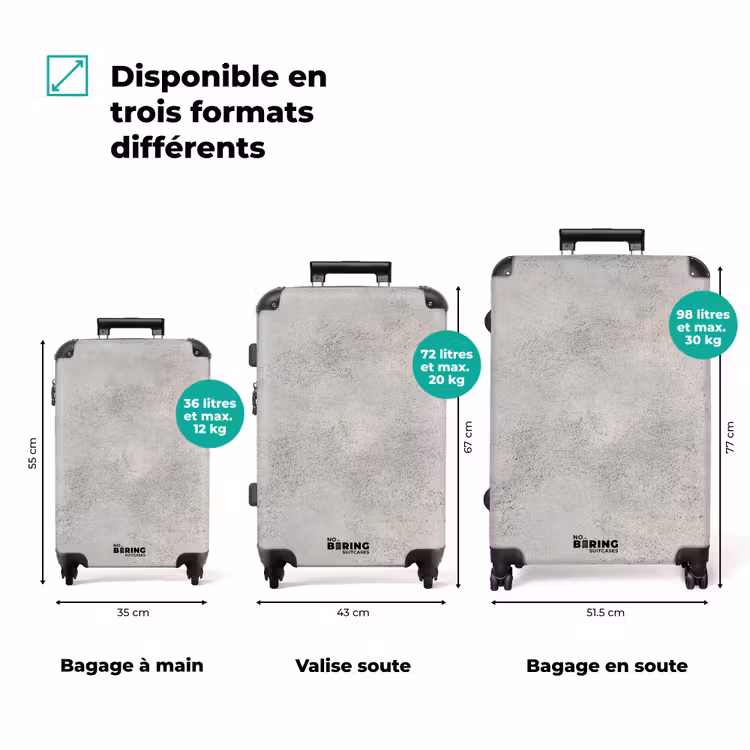 Valise - Gris - Béton - Industriel — 3
